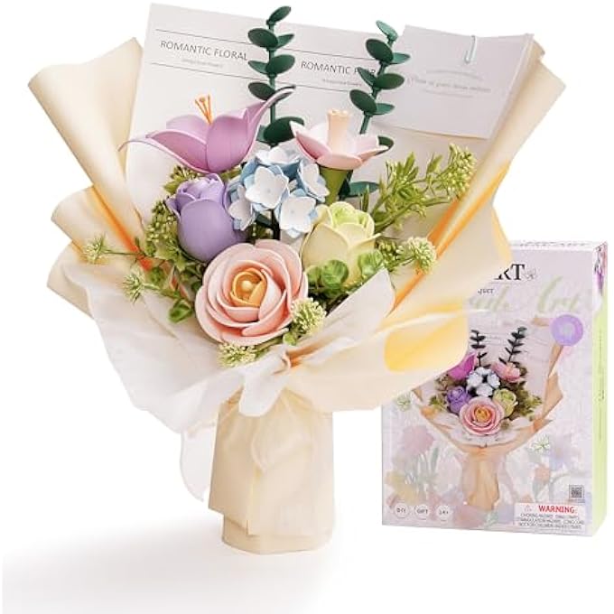 3D ASSEMBLY PUZZLE, FLORAL THEME, 9X12 INCHES, 1 PIECE, ABS MATERIAL, AGES 14+ - Image 1